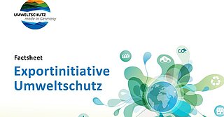 Cover des Factsheets der Exportinitiative Umweltschutz