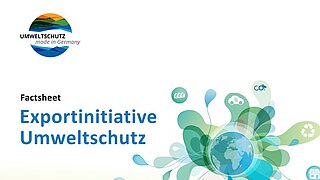 Cover des Factsheets der Exportinitiative Umweltschutz