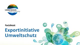 Cover des Factsheets der Exportinitiative Umweltschutz