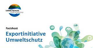 Cover des Factsheets der Exportinitiative Umweltschutz