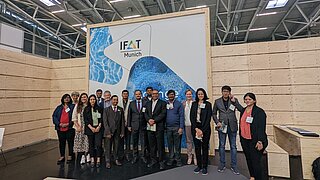 Empfang der indischen Delegation auf der IFAT 2022.