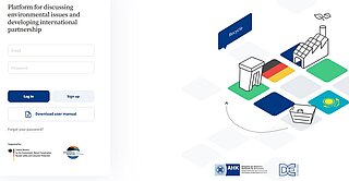 Screenshot der Vernetzungsplattform der AHK Kasachstan
