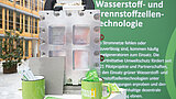 Elektrolyseur von Fraunhofer IWU in der Ausstellung