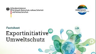 Cover des Factsheets der Exportinitiative Umweltschutz