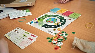 Spiel zu Umweltschutz auf Tisch