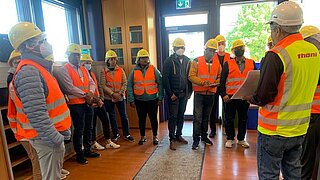 Besichtigung der AVA-Biogasaufbereitungsanlage in Augsburg. 