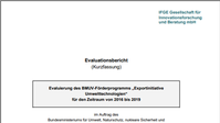 Evaluationsbericht der Exportinitiative Umwelttechnologien 2016-2019